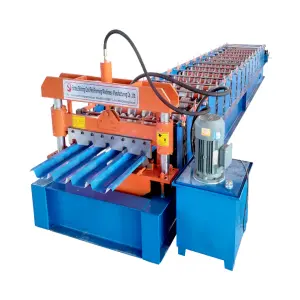 Galvanized Trapezoidal 686 Wall Panel and Roof Make Roll Forming Machine