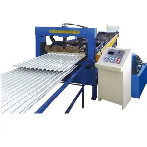 Automatic Steel Tile Sheet Roll Forming Machine Metal Board Making Machinery for Manufacturing Plant