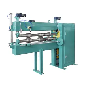 3200 Double-electric Rising and Falling Roll-tenon Machine/high Efficiency Rolling Ribs Machine Making Water tank