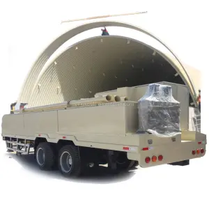 Longshun K Arch Span 240 Self Supporting Roof Sheet Roll Forming Machine Steel Sheet Curving Machine