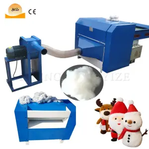 Sofa Cushion Pillow Filling Machine Fiber Opening Stuffing Machine Polyester Wool Bale Cotton Opener Recycling Machine