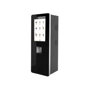 21.5-Inch Touch Screen Fully Automatic Self-Service Coffee Vending Machine Ground Freshly with Mobile Payment SDK Function
