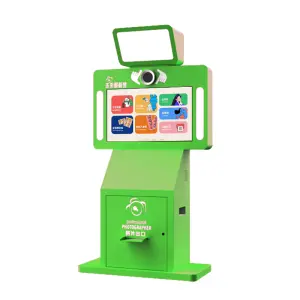 Coin Operated Comercial Automatic Place Scene Party Social Photo Booth Touch Screen Vending Machine With Printer