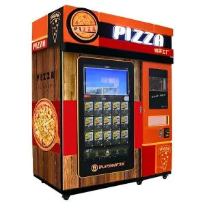 Pizza Vending Machine With Smart Touch Screen / Fully Automatic Commercial Outdoor Machine