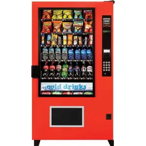 Vending Machine  High Capacity Accepts Cash Card Snacks Drinks