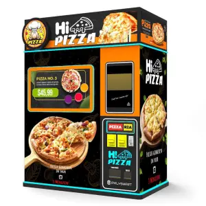 Outdoor Business Self-service Fast Food Making Machine Fully Automatic Pizza Vending Machines