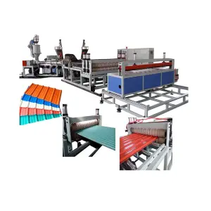 Plastic Pvc Corrugated Roofing Sheet Extrusion Line Roof Vave Tile Making Machine