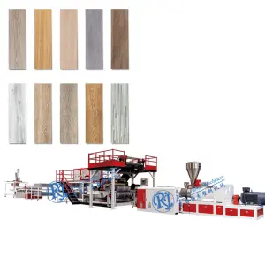Turnkey Project Spc Pvc Flooring Tile Making Manufacturing Machine Production Line with