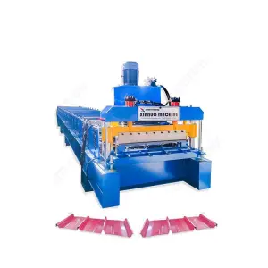 Single Layer Metal Roof Tile Press Making Machine Easy Operation Glazed Tile Making Machine