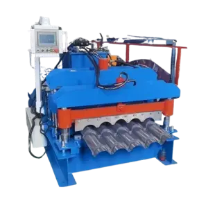 Full Automatic Roofing System Metal Roof Sheet Making Machine Glazed Tile Roll Forming Machine