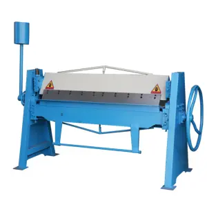 Industrial Heavy-Duty Manual Sheet Folding Machine 1.5*1300/2500mm Stainless Steel Aluminum Material Durable Folding Machine
