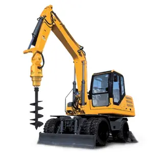 Auger Attachment Mini Excavator KA3500, Auger Drilling Machine