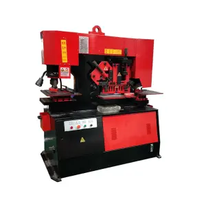 Automatic Hydraulic Ironworker Cutter Round Square Oblong Hole Punching Machine for Metal Sheet Shearing Stamping Punch