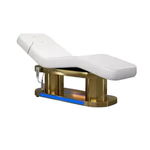 Durable Massage Table Electric Facial Treatment Lash Bed Beauty Salon Spa Furniture Gold