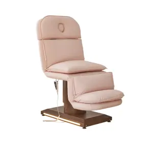 Lash Bed Curved Massage Bed Spa Beauty Treatment Facial Chair 3 Motors Wood Base Bed