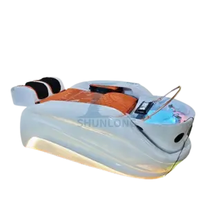 Barber Shop Head Treatment Electric Massage Shampoo Tables Bed Electric Massage Shampoo Tables Bed With Water Circulation