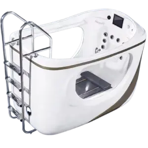 Big White Human Hydrotherapy Fitness Hydraulic Pressure Health Treatment Rehabilitation Underwater Treadmill Bathtub for Gym