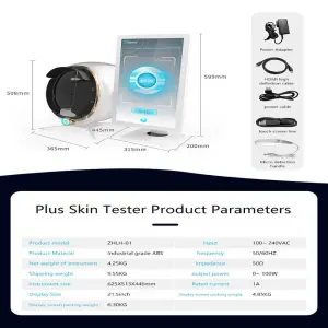 Face Analysis System AI Magic Mirror Skin Tester Analyzer Scanner 3D Facial Analysis Machine