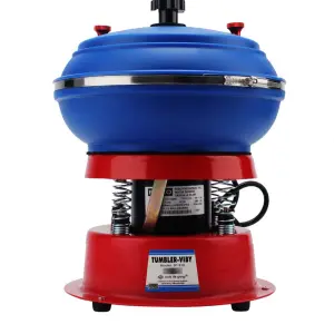 3kg Capacity Pu Rubber Barrel Vibrating Polisher Vibratory Polishing Machine Metal Polishing Machine for Jewelry Gemstone Rock