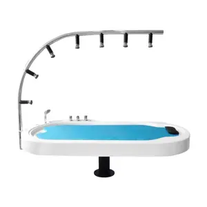 Spa Equipment With Vicky Shower Fiberglass Reinforced Massage Bed