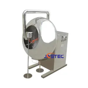 Automatic Color Coater Sugar Gummy Candy Bubble Gum Coating Machine BYC-300 Coating Machine With Liquid Sprayer
