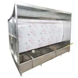 Industrial LED Lighting Spray Booth for Furniture Painting Water Spray Cabinet Curtain Paint Booth