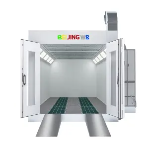 Product LED Lighting Electric Heating Spray Booth with Riello Burner for Diesel Heating for Painting