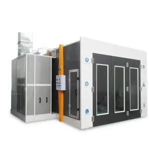 Made Inflatable Spray Paint Room Water Curtain Booth Electric Heating System for Baking Use