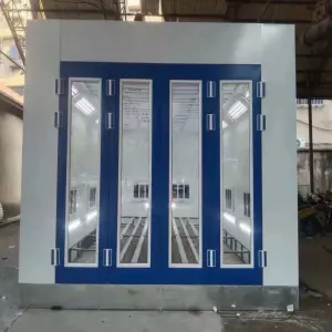 Luxury CE Certified Luxury 7m Car Baking Room with Diesel Burner Heating System Oven Cabinet Car Paint Booth Spray Booths