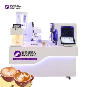 RobotAnno Commercial Robot Coffee Barista Latte Art Machine AI Smart Automatic Vendding Machine Coffee Robot for Commercial Use