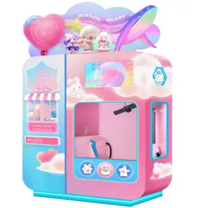 Automatic Vending Machine Floss Cotton Candy Machine Self Service Machine Lollipop Marshmallow Candy