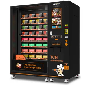 TCN XY Axis Cooling Food Vending Machine with Microwave Heating Boxed Food Rice Noodles Soup Vending