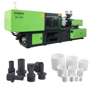 180 Ton HDPE Pvc Pipe Ppr Fittings Making Machine Making Machine Inyectora De Plastico Manual Injection Molding Machine