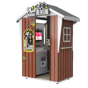 Customize DOLA PhotoBooth Passport Photo Booth Printer Software Logo Shell Vending Machine Remote High Technology