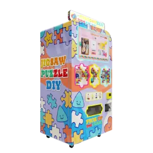 Intelligent Touch Screen Automatic Diy Puzzle Photo Self Service Vending Machine with Coin and Credit Card Payment System