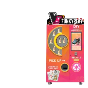 Funkyplay Mall Kiosk Family-Friendly LCD Screen Easy Operation Phone Cover Printing Vending Machine