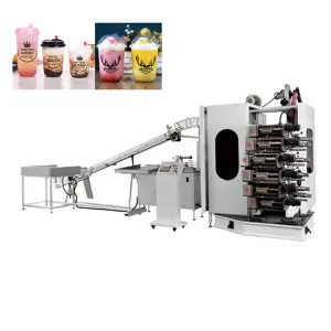 4-6 Colors Disposable Plastic Cup Bowl Printing Machine Dry Offest Printer