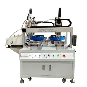 Double Gantry Fully Automatic Screw Locking Dispensing Machine 220V Industrial Equipment Air Blowing Type 2 Types Screws Sheet