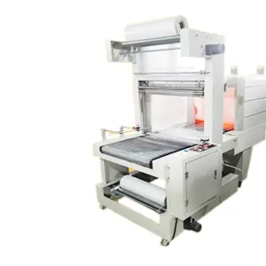 Semi Automatic Sleeve Beverages Can Mineral PET Water Bottles Packing Thermal Roll Sealer Case Wrap Heat Shrink Wrapping Machine