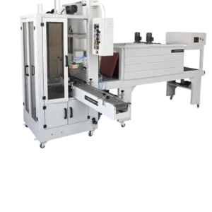 6540+5540M Electric Heat Sealing Thermal Shrink Tunnel Sleeve Wrapping Packing Machine for Beverages PE Film Bottle Encased