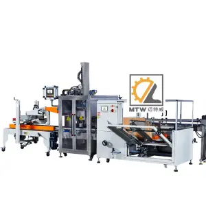 MTW Automatic Drop Type Case Packer for Bottles Vans Carton Case Packing Machine