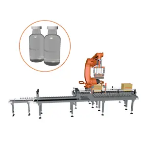 Essential for Food and Beverage Industry: 6-Axis Robot Bottle Case Packing System