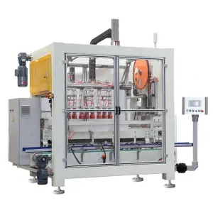 Automatic Milk Drinking Carton Stand up Pouch case Erector Packer Packing Line for Snack Bags Sachets Cup Drink