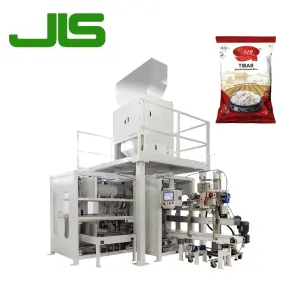 Turnkey Automatic Open-Mouth Packaging Line for 25-50kg Rice Sack Packer Customizable Packaging System