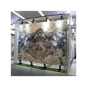 SANDE Quartz Granite Sample Display Ceramic Marble Tiles Showroom Racks Stands Metal Stone Display Rack