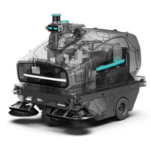 Autonomous Charging Outdoor Robotic Cleaning and Sweeping with L4+ Self-Driwing