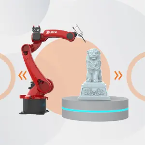 6-Axis CNC Robot Engraving Machine High Precision Industrial Grade Robot for Metal Wood Stone Carving with CE Certificate