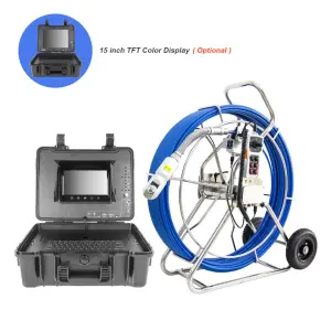 Handheld Portable Crawler Robot 50MM Deep Water Well Inspection and Drilling Drain Camera Pipe Inspection Sewer Camera 360