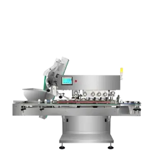 RQ-120 Automatic Metal Glass Plastic Cap Screwing Machine High Speed Capper Jar Round Bottle Capping Machine