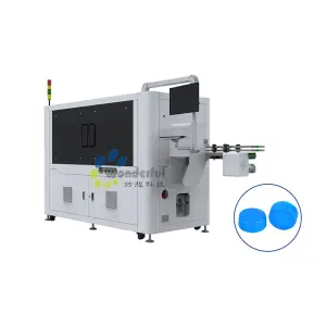 Full Automatic Plastic Caps Closures Water Bottles Cap Inspection Machine Visual Inspection Equipment